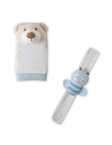 Teddybär-Puppe und Fußrassel-Set