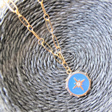 Collar Acero Inoxidable Estrella Azul Envío Express Pasarelle 
