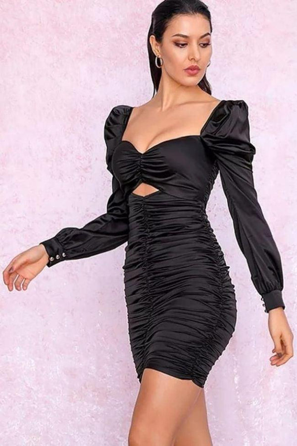 Vestido Mirada Negro - Pasarelle