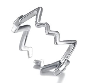 Anillo Zig Acero Inoxidable Envío Express