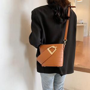 Bolso de mano para mujer a la moda, bandolera de piel sintética con diseño de piedra, Bolso tipo cubo de gran capacidad, impermeable