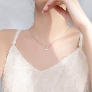 Colgante Luna Estrella Plata 925