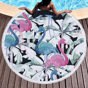 Toalla de playa Flamenco Azul