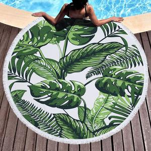Toalla de playa Verde Hojas