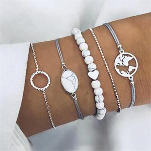 Pulsera Set 5 piezas Cártamo